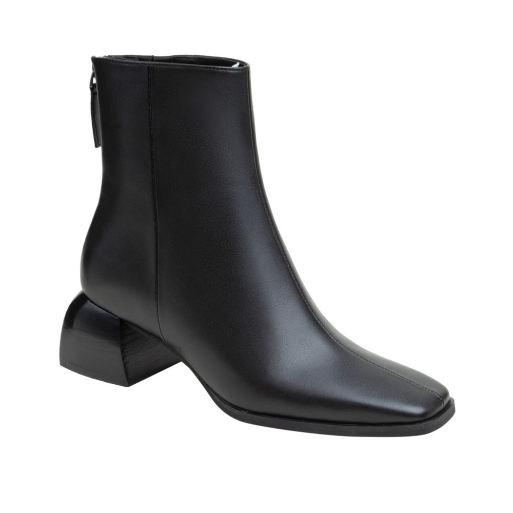 Linea Paolo SAGE X Black Heeled Ankle Boots